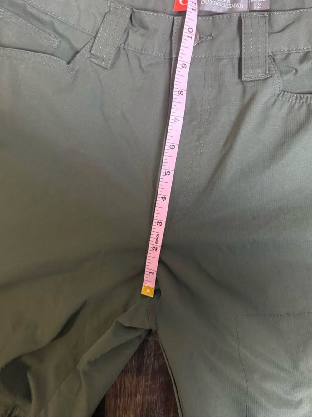 Olive Green Men's Shorts - Outdoor Casual - Picture 5 of 6